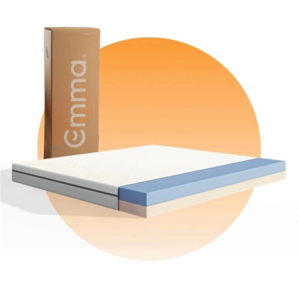 Colchão Queen Emma Duo Comfort – 10 anos de garantia, conforto ortopédico dupla face -158x198cm