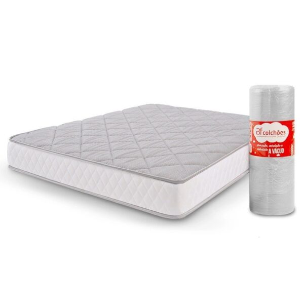 Colchão Queen Espuma D33 A Vácuo Ortopédica Certificada 158x198x17cm – bf Colchões