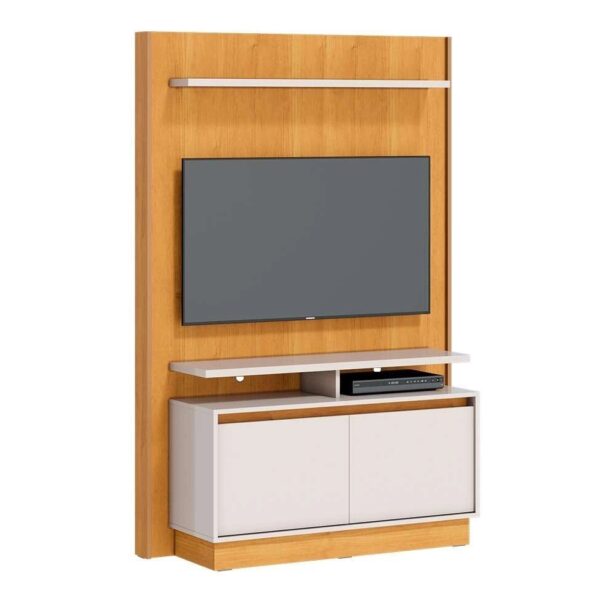 Estante para Home Theater e TV até 50 Polegadas Fit Nature e Off White